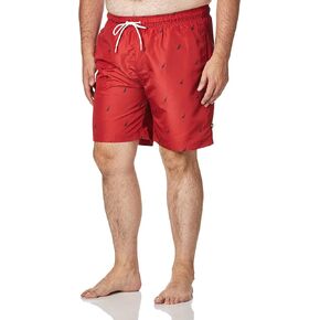 Nautica Men's Standard Quick Dry All Over J-Class Sailboat Print Swim Trunk