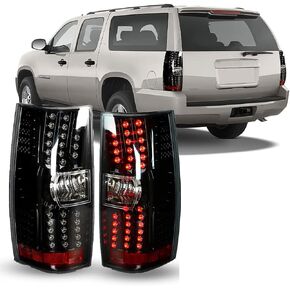 Winjet Compatible with [2007 2008 2009 2010 2011 2012 2013 2014 Chevrolet Suburban/Tahoe] LED Tail lights