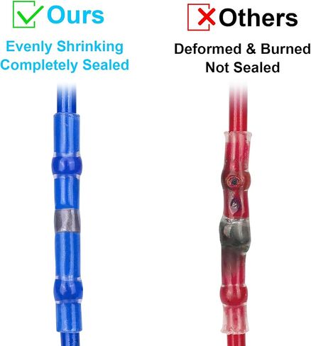 350PCS Solder Seal Wire Connectors Heat Shrink Wire Connectors Waterproof Insulated Electrical Terminals Kit Insulated Automotive Marine Electrical Wire Terminals in Saudi Arabia