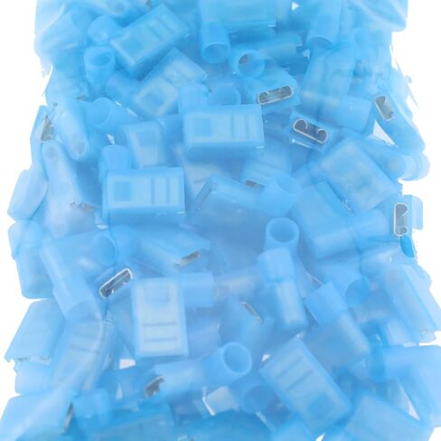 Right Angle Spade Connector SQXBK 100PCS 16-14AWG Blue Nylon Insulated Flag Spade Quick Disconnects, Female Wire Connector in Saudi Arabia