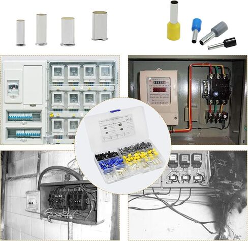 390 قطعة 8 أحجام مجموعة حلقات الأسلاك AWG (2 4 6 8 10 12 14 16) مجموعة حلقات الأسلاك مجموعة متنوعة من محطات التجعيد in Saudi Arabia