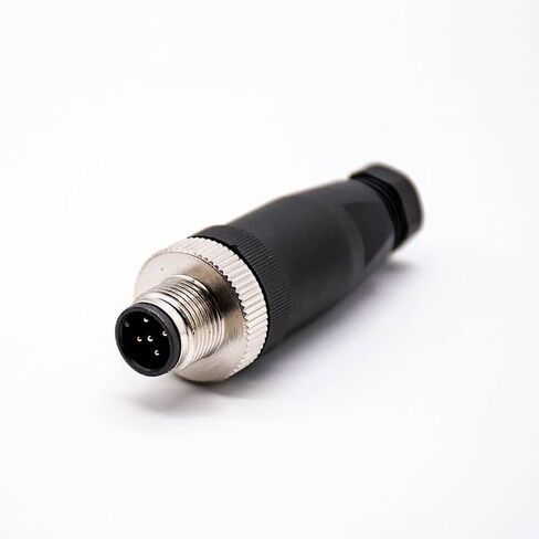2 Pcs M12 Connector 5 pin Male A-Code Field Installable Screw Termination Unshield, Field Assembly Wireable Connector Straight Male Assemble Type Plug Unshiled IP67 Industrial Sensor Plug Adapter in Saudi Arabia