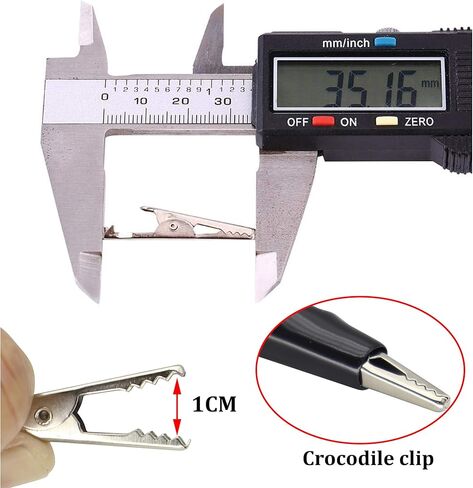 Alligator Clip Plug to U Type Terminal Cable Fork Ring Terminals Plug Cable Alligator Clip Power Charging to U Fork Ring Terminal Cable Clip to 2-4Smm Test Cable [1m/3.3FT/2Pack] in Kuwait