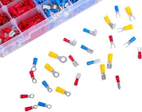 Wire Connectors - Terminals Electrical Connectors Kit Crimp Connector Mixed Connector Set 1200pcs, Style 1 in Saudi Arabia