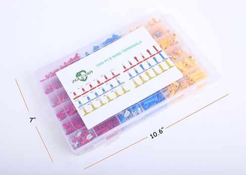 Wire Connectors - Terminals Electrical Connectors Kit Crimp Connector Mixed Connector Set 1200pcs, Style 1 in Saudi Arabia