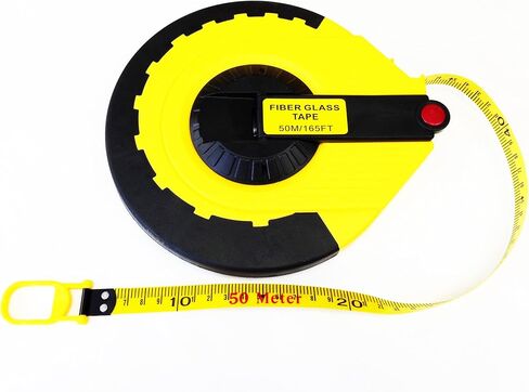 The Perfect Measuring Tape Company - شريط قياس المساح - إعادة اللف والمدمج - مزدوج الجوانب - 100 قدم (قدم) / 30 مترًا (متر) in Saudi Arabia
