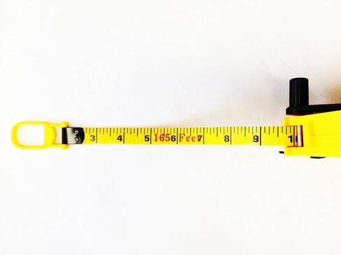 The Perfect Measuring Tape Company - شريط قياس المساح - إعادة اللف والمدمج - مزدوج الجوانب - 100 قدم (قدم) / 30 مترًا (متر) in Saudi Arabia