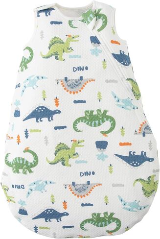 Duomiaomiao Unisex Baby Sleep Sack TOG 0.5, Natural Cotton Baby Sleeping Bag with 2-Way Zipper, Summer Wearable Blanket for Girls Boys in Saudi Arabia