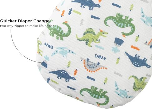 Duomiaomiao Unisex Baby Sleep Sack TOG 0.5, Natural Cotton Baby Sleeping Bag with 2-Way Zipper, Summer Wearable Blanket for Girls Boys in Saudi Arabia