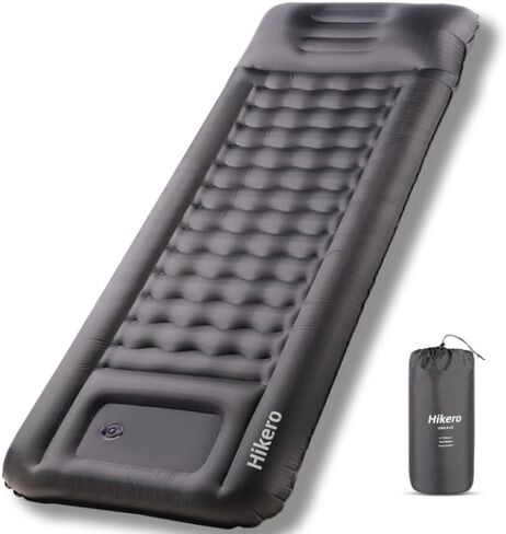 Camping Sleeping Pad, Ultra Thickness 6 Inch Inflatable Sleeping Mat with Built-in Foot Pump, Ultralight Camping Mattress for Backpacking, Hiking, Tent (Green) in Saudi Arabia