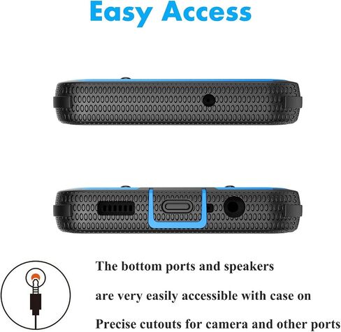 Njjex Rugged Case For Samsung Galaxy A13 5G, For Galaxy A13 5G Case, [Nbeck] Heavy Duty Built-in Screen Protector Locking Swivel Holster Belt Clip Kickstand Hard Shell Cover for Samsung A13 5G [Black] in Saudi Arabia