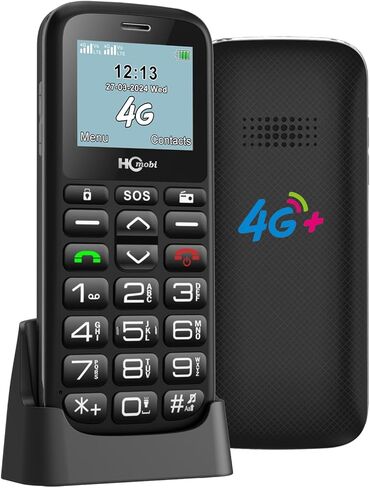 4G-LTE Unlocked Cell Phones for Elderly, Big Button Cell Phones for Seniors, Basic Feature Mobile Phone with SOS Button,Type-C with Charging Dock,Large Capacity Battery,Dual-SIM in Kuwait