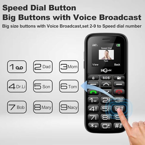4G-LTE Unlocked Cell Phones for Elderly, Big Button Cell Phones for Seniors, Basic Feature Mobile Phone with SOS Button,Type-C with Charging Dock,Large Capacity Battery,Dual-SIM in Kuwait