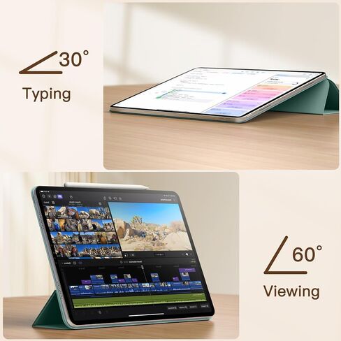 JETech Magnetic Case for iPad Pro 11 Inch (2022/2021/2020/2018 Model), and iPad Air 5/4 (10.9-Inch 2022/2020), Support Pencil 2nd Gen Charging, Magnetic Attachment (Starlight) in Saudi Arabia