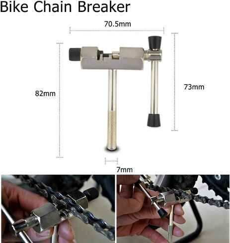 مجموعة أدوات إصلاح الدراجات مكونة من 5 قطع ومستخرج عجلة كرنك وسلسلة ومزيل لدواسة ركوب الدراجات في الهواء الطلق وأداة سحب لمحور الدراجة الجبلية، باللون الأسود in Kuwait