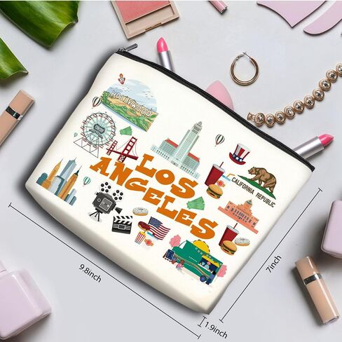 Chicago Makeup Bag Chicago Lover Gifts Travel Chicago Souvenir Gift Cosmetic Bag Chicago Accessories for Women Girls Mom BFF Birthday Christmas Friendship Bachelorette Party Favors Girls Trip Gifts in Saudi Arabia
