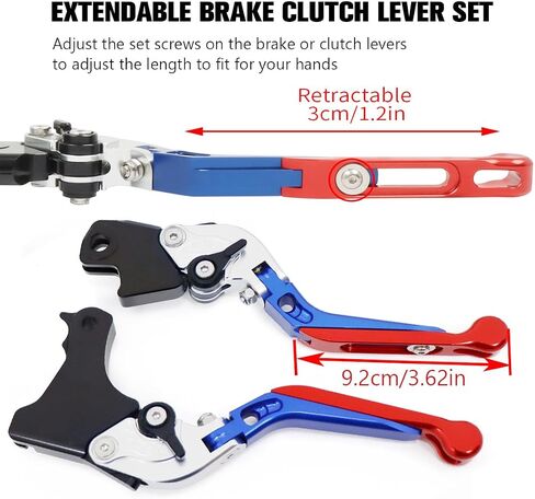 CHIFUN Brake Lever and Clutch Lever Set Replacement for BMW F750GS F850GS 2018-2021 F900R F900XR 2020-2022 Aluminum Motorcycle Handlebar Lever Foldable Length Adjustable(Black) in Saudi Arabia