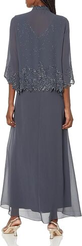 J Kara Women's Petite Beaded Long Jacket Dress Two Piece in Saudi Arabia