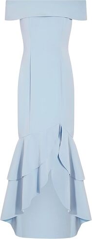 Adrianna Papell Women's Crepe Ruffle Gown in Saudi Arabia