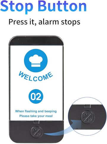 نظام الاتصال اللاسلكي بيجر للمطاعم، طنانات انتظار المطاعم مع فلاش اهتزاز الجرس، تذكير إغلاق، 16 جهاز استدعاء للضيوف لشاحنة الطعام، قاعة الطعام، الكنيسة، الحضانة، المقهى... in Kuwait