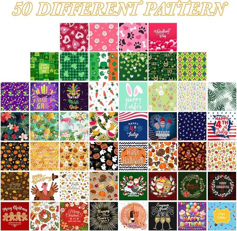 50 قطعة من عصابات الكلاب للعطلات والهالوين الوطني وعيد الشكر وعيد الميلاد ورأس السنة وعيد الميلاد والصيف وعيد الفصح ماردي غرا وعيد القديس باتريك للحيوانات الأليفة ووشاح كبير للكلاب الصغيرة والمتوسطة والكبيرة والحيوانات الأليفة والقطط in Kuwait