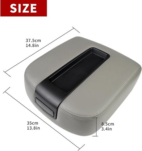 Center Console lid Armrest Cover Compatible with Chevy Avalanche 2007-2014 Silverado Suburban 1500 2500 GMC Yukon Sierra 2500HD 3500HD Armrest Center Console Cover Kit Replaces 15217111(Beige) in Saudi Arabia