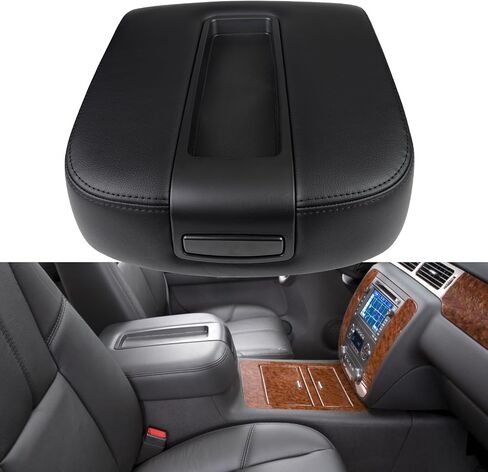 Center Console lid Armrest Cover Compatible with Chevy Avalanche 2007-2014 Silverado Suburban 1500 2500 GMC Yukon Sierra 2500HD 3500HD Armrest Center Console Cover Kit Replaces 15217111(Beige) in Saudi Arabia