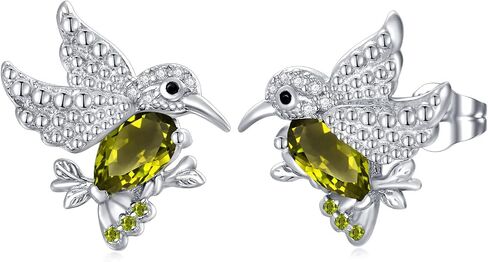 POPKIMI Hummingbird Gifts Hummingbird Earring S925 Sterling Silver Hummingbird Earrings Hummingbird Jewelry Birthday Gifts for Teen Girls Daughter Granddaughter in Saudi Arabia