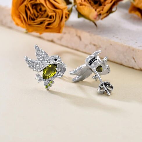 POPKIMI Hummingbird Gifts Hummingbird Earring S925 Sterling Silver Hummingbird Earrings Hummingbird Jewelry Birthday Gifts for Teen Girls Daughter Granddaughter in Saudi Arabia