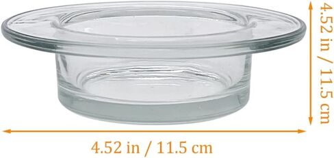Beaupretty Glass Wax Warmer Replacement Dish Wax Warmer Bowl Plate Tray for Scented Wax Aroma in Saudi Arabia