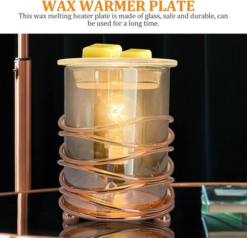 Beaupretty Glass Wax Warmer Replacement Dish Wax Warmer Bowl Plate Tray for Scented Wax Aroma in Saudi Arabia