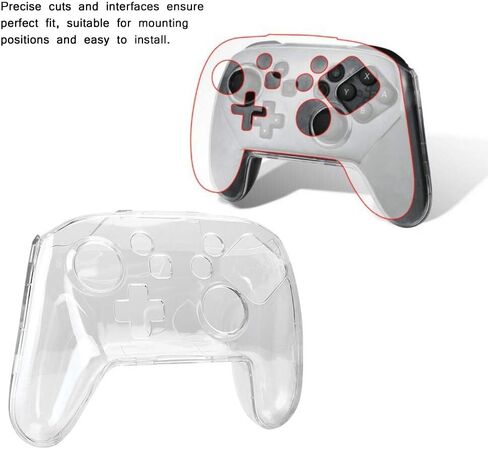 Switch Pro Controller Switch Pro Controller Shell Abs Transparent Antiskid Shellion Case Gamepad Cover for Switch Pro in Saudi Arabia