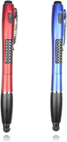 Stylus [4 Pcs], 3-in-1 Universal Touch Screen Stylus + Ballpoint Pen + LED Flashlight for Smartphones Tablets [Black + Silver + Red + Blue] in Saudi Arabia