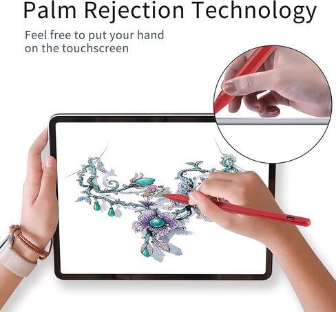 قلم لجهاز iPad Pencil الجيل العاشر/التاسع/الثامن 10.2 بوصة، قلم نشط برأس رفيع 1.5 مم متوافق مع قلم Apple Pencil لقلم iPad 10.2 بوصة 10/9/8 للرسم والرسم باللون الوردي in Kuwait