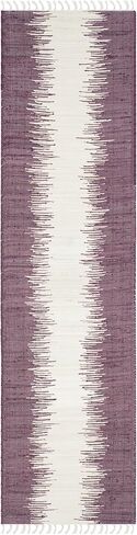 سجادة منطقة SAFAVIEH Montauk Collection - 12.7 سم × 17.78 سم، أزرق، قطن مخطط يدويًا، مثالية للمناطق ذات حركة المرور العالية في غرفة المعيشة وغرفة النوم (MTK751A) in Saudi Arabia