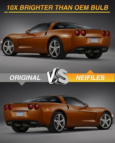 White Front LED Side Marker Lights for Chevy Corvette C6 2005 2006 2007 2008 2009 2010 2011 2012 2013 Smoked Lens White Fender Bumper Lamps Pack of 2 in Saudi Arabia