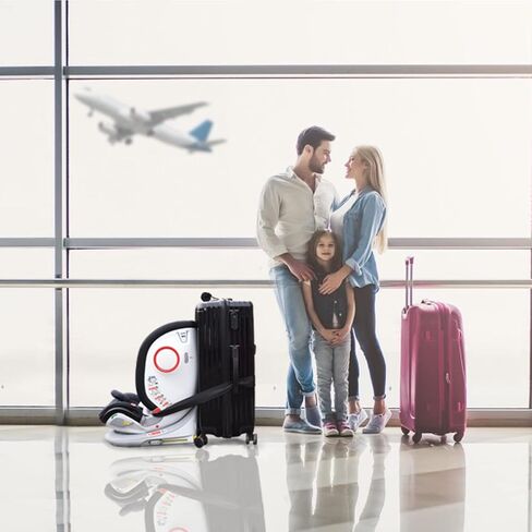 حزام سفر لمقعد السيارة، حزام سفر لمقعد السيارة للأطفال، يحول مقاعد السيارة والأمتعة إلى عربة مقعد سيارة في المطار، متوافق مع معظم الأمتعة وحقائب السفر مقاس 13 بوصة إلى 56 بوصة in Kuwait