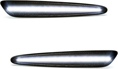 White Front LED Side Marker Lights for Chevy Corvette C6 2005 2006 2007 2008 2009 2010 2011 2012 2013 Smoked Lens White Fender Bumper Lamps Pack of 2 in Saudi Arabia