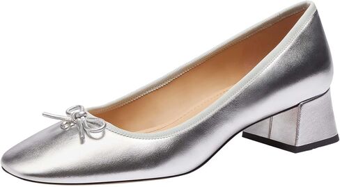 Coach Women's Ava Metallic Leather Ballet Pump in Kuwait