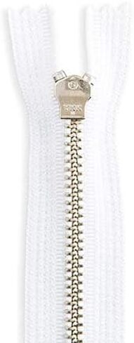 24" Metal Zipper Sewing White Nickel Metal Pant Zipper 24 inch White Zip for Sewing Craft in Saudi Arabia