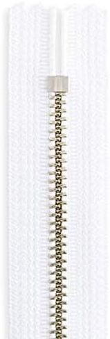 24" Metal Zipper Sewing White Nickel Metal Pant Zipper 24 inch White Zip for Sewing Craft in Saudi Arabia