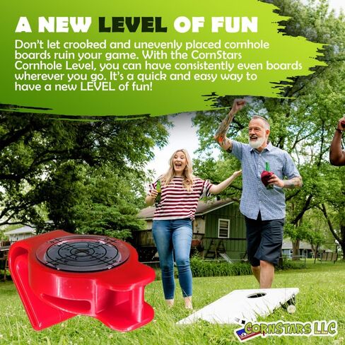 Cornhole Board Level Accessory | Achieve Perfect Cornhole Board Alignment For Consistent Play |All Weather | Instant Measurements | Easy To Use Indoor or Outdoor | 1 or 2 Pack |Patented| Cornstars LLC in Saudi Arabia