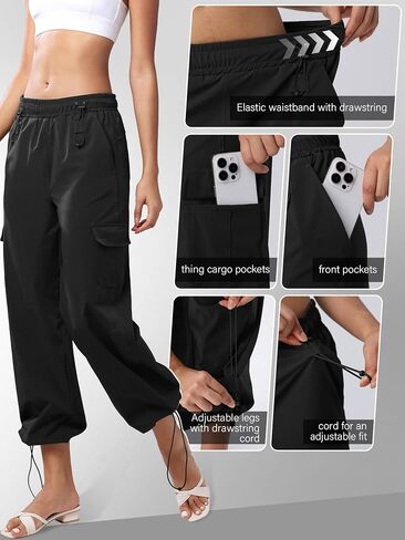 women's Hiking Pants Quick Cool Dry Tactical Cargo Pants Outdoor Casual Work Waterproof Lightweight for Safari Camping… in Saudi Arabia