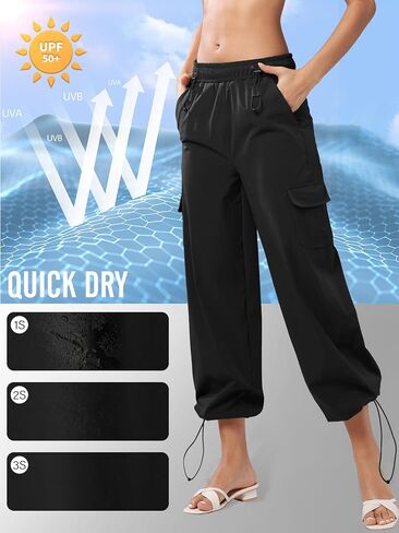 women's Hiking Pants Quick Cool Dry Tactical Cargo Pants Outdoor Casual Work Waterproof Lightweight for Safari Camping… in Saudi Arabia