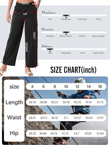 women's Hiking Pants Quick Cool Dry Tactical Cargo Pants Outdoor Casual Work Waterproof Lightweight for Safari Camping… in Saudi Arabia