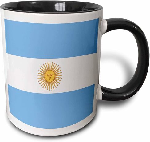 3dRose Argentina Flag Ceramic Mug, 11-Ounce in Saudi Arabia