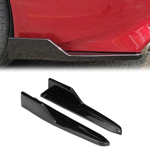 Rear Bumper Lip Spoiler for Toyota Camry SE XSE Only Sport Style 2018 2019 2020 Wrap Angle Protector Accessories Trim ABS 2pc Carbon Fiber Color in Saudi Arabia