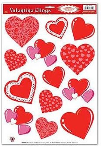 Heart Clings Party Accessory (1 count) (13/Sh) in Saudi Arabia