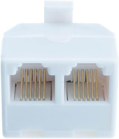 CableWholesale RJ11/RJ12, 6P6C Straight Telephone Inline Coupler (MC-6P6C-RE) in Kuwait