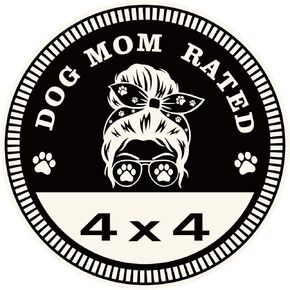 الكلاب أمي شارة تصنيف شعار السيارة، 4 × 4 مخلب طباعة شارة السيارات المعدنية 3D سيارة معدنية جولة شعار الشارات سيارة شارة الشارات ملصقات متوافقة مع سيارات جيب رانجلر الشاحنات سيارات الدفع الرباعي in Kuwait